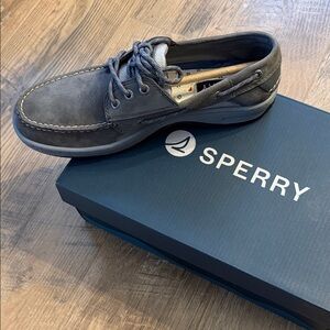 🆕 Sperry Men's Billfish Nautical Dark Gray Boat Shoes